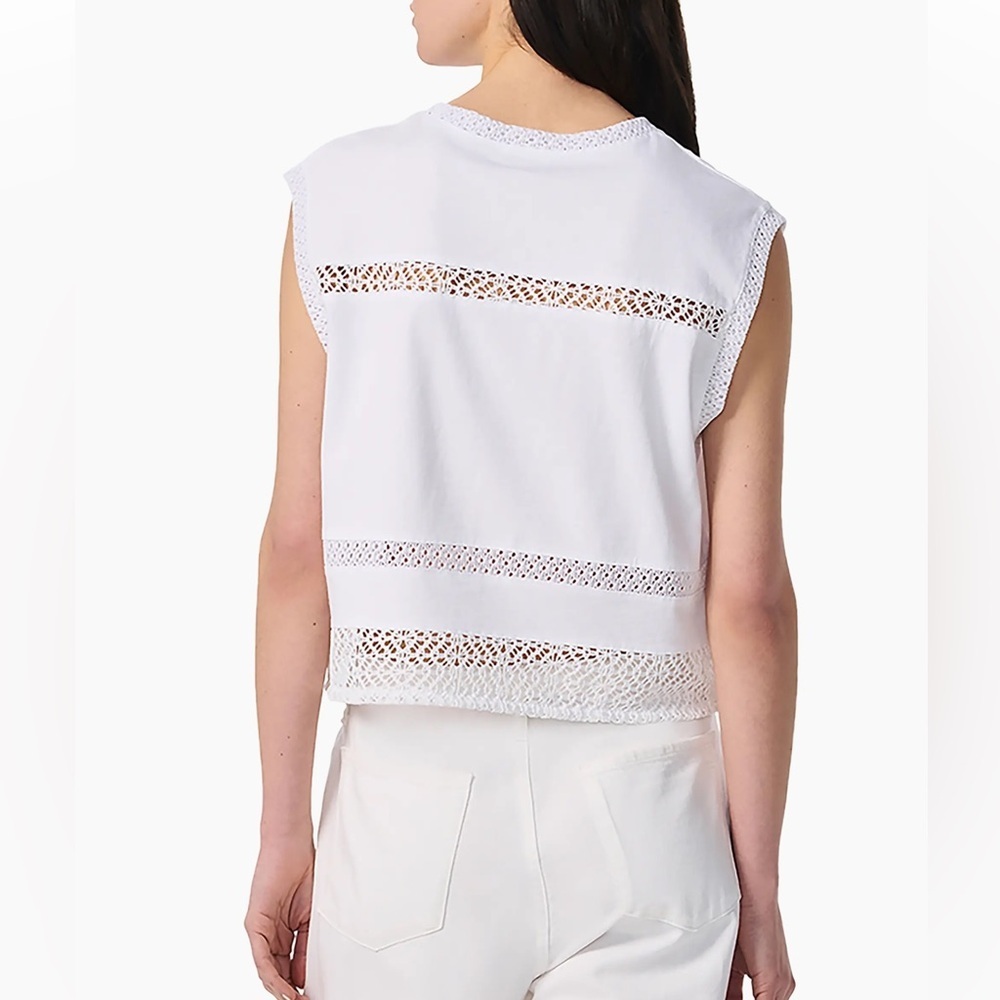 *NWT* Rag & Bone Rosie Lace-Trim Cotton Tank - Picture 3 of 7